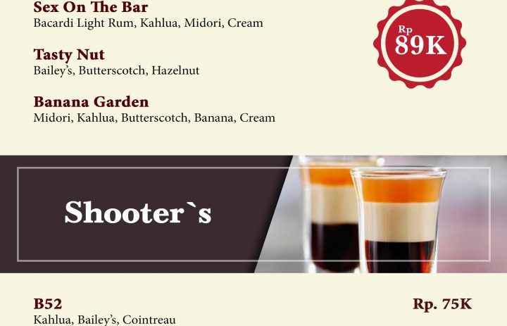  7) creamy cocktail & shooter 